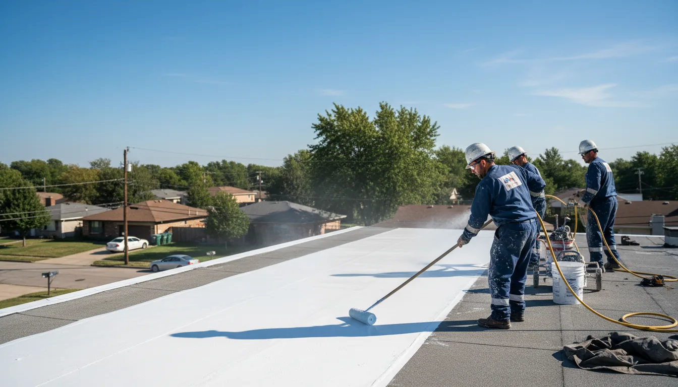 Commercial roof coating in Wellsville, MO near me